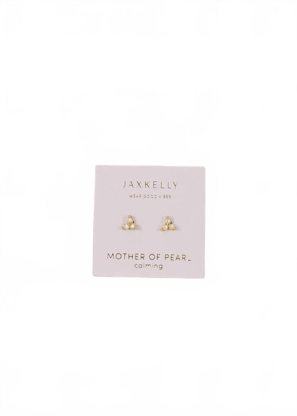 NEW JAXKELLY women's trio cluster earrings in gold